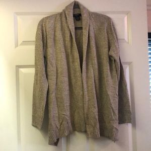 Oatmeal Open Front Cardigan
